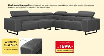 Woonsquare Hoekbank Diamond aanbieding