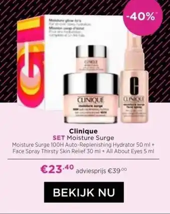 ICI Paris XL Clinique set moisture surge aanbieding