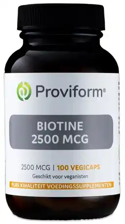 De Online Drogist Proviform biotine 2500mcg vegicaps 100st aanbieding