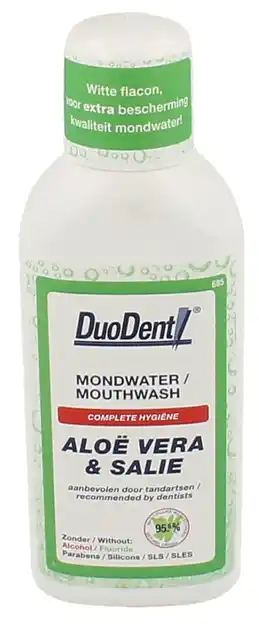 De Online Drogist Duodent mondwater aloe vera & salie aanbieding