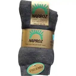 De Online Drogist Naproz thermo sokken grijs maat 39-42 3 paar aanbieding