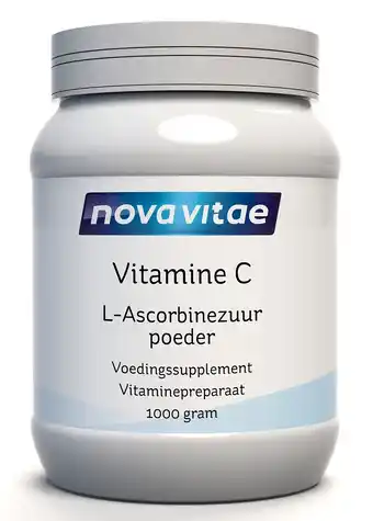 De Online Drogist Nova vitae vitamine c l-ascorbinezuur poeder 1000gr aanbieding