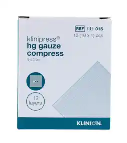 De Online Drogist Klinion hg gaaskompressen 5x5cm aanbieding