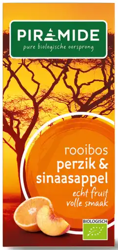 De Online Drogist Piramide thee rooibos perzik & sinaasappel aanbieding
