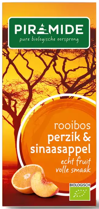 De Online Drogist Piramide thee rooibos perzik & sinaasappel aanbieding