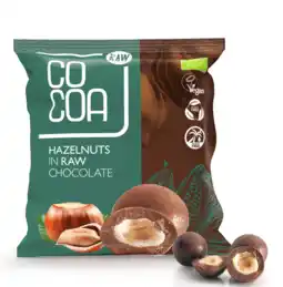 De Online Drogist Cocoa hazelnoten met pure chocolade raw aanbieding