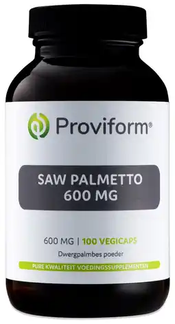 De Online Drogist Proviform saw palmetto 600mg vegicaps 100st aanbieding