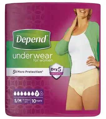De Online Drogist Depend pants vrouwen normal s/m aanbieding