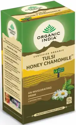De Online Drogist Organic india thee tulsi honey chamomile aanbieding