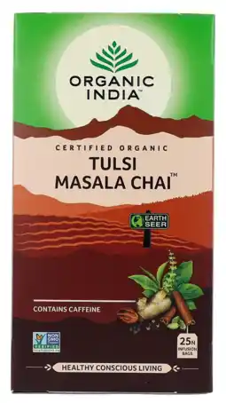 De Online Drogist Organic india thee tulsi masala chai aanbieding