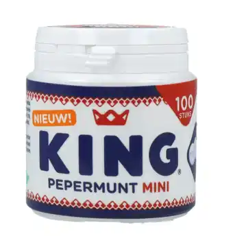 De Online Drogist King pepermunt mini pot aanbieding