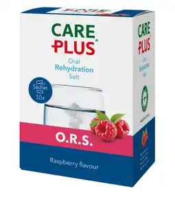 De Online Drogist Care plus o.r.s. oral rehydration salt framboos aanbieding