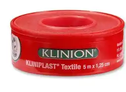 De Online Drogist Klinion kliniplast textile 5mx1,25cm aanbieding