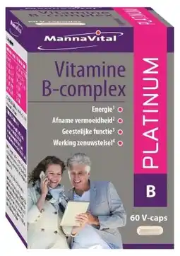 De Online Drogist Mannavital vitamine b-complex platinum v-caps aanbieding