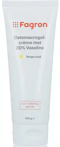 De Online Drogist Fagron cetomacrogolcrème met 20% vaseline aanbieding
