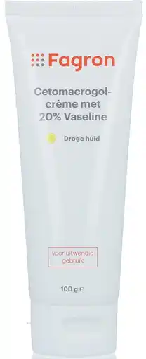 De Online Drogist Fagron cetomacrogolcrème met 20% vaseline aanbieding