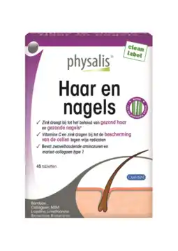De Online Drogist Physalis haar en nagels tabletten aanbieding