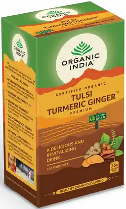De Online Drogist Organic india thee tulsi ginger turmeric aanbieding