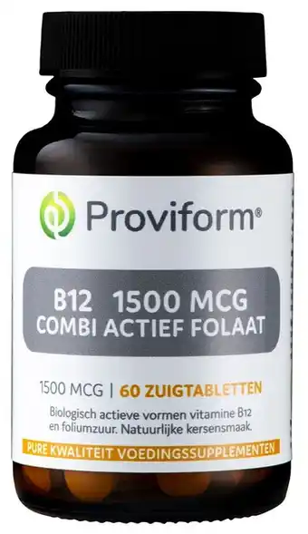 De Online Drogist Proviform vitamine b12 1500 mcg combi zuigtabletten aanbieding