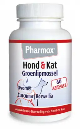 De Online Drogist Pharmox hond & kat groenlipmossel capsules aanbieding