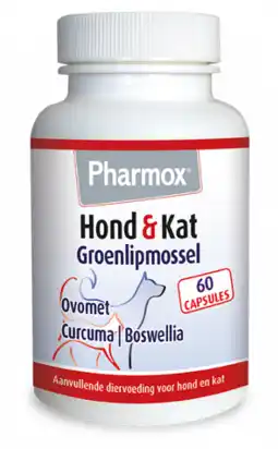 De Online Drogist Pharmox hond & kat groenlipmossel capsules aanbieding