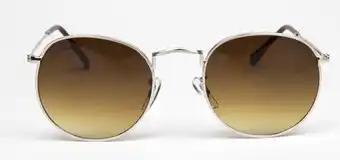 De Online Drogist Melleson zonnebril rond zilver aanbieding