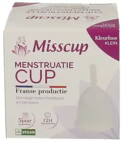De Online Drogist Misscup menstruatie cup klein kleurloos aanbieding
