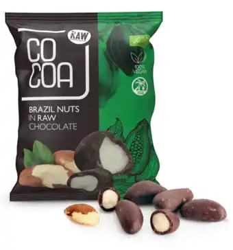 De Online Drogist Cocoa paranoten pure chocolade raw aanbieding