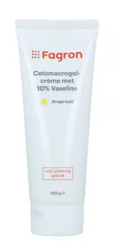 De Online Drogist Fagron cetomacrogolcrème met vaseline 10% aanbieding