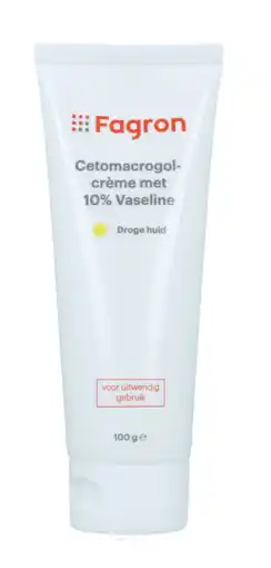 De Online Drogist Fagron cetomacrogolcrème met vaseline 10% aanbieding