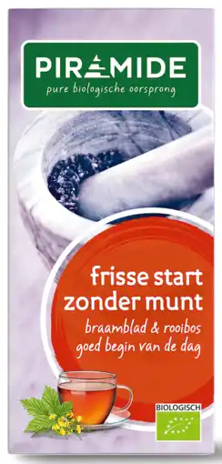 De Online Drogist Piramide thee frisse start zonder munt aanbieding