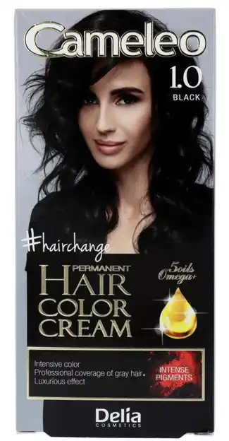 De Online Drogist Cameleo creme permanente kleuring 1.0 zwart aanbieding