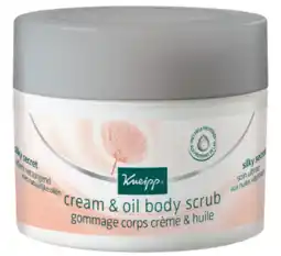 De Online Drogist Kneipp cream & oil body scrub silky secret aanbieding
