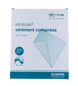 De Online Drogist Klinion klinutelle zalfkompres 10x10cm aanbieding