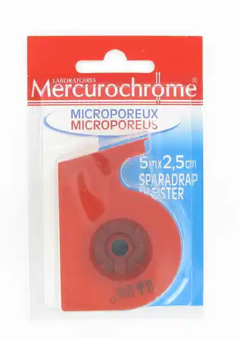 De Online Drogist Mercurochrome pleisters microporeus 5mx2,5cm aanbieding