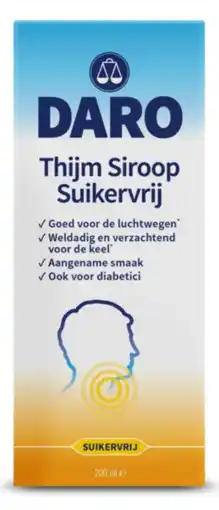 De Online Drogist Daro thijmsiroop suikervrij aanbieding