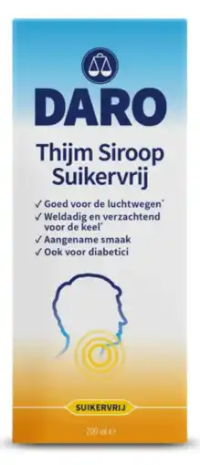 De Online Drogist Daro thijmsiroop suikervrij aanbieding