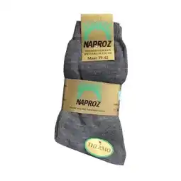 De Online Drogist Naproz thermo sokken grijs maat 43-46 3 paar aanbieding