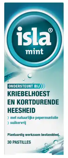 De Online Drogist Isla mint keelpastilles aanbieding