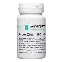 De Online Drogist Verasupplements super zink tabletten aanbieding
