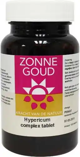 De Online Drogist Zonnegoud hypericum complex tabletten aanbieding