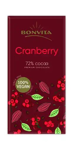 De Online Drogist Bonvita premium dark chocolate cranberry aanbieding