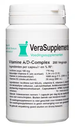 De Online Drogist Verasupplements vitamine a/d complex capsules aanbieding