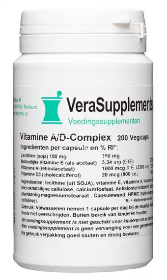 De Online Drogist Verasupplements vitamine a/d complex capsules aanbieding