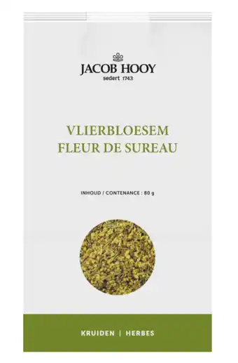 De Online Drogist Jacob hooy vlierbloesem 80gr aanbieding