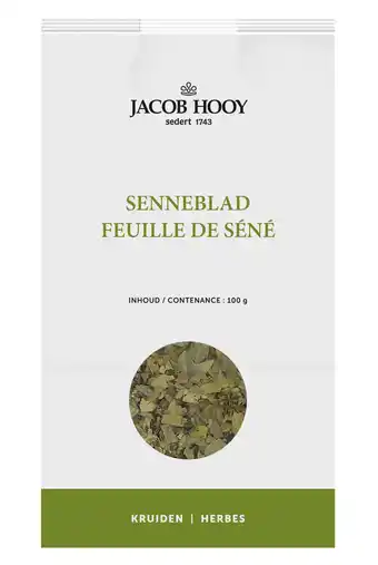 De Online Drogist Jacob hooy senneblad gesneden 100gr aanbieding