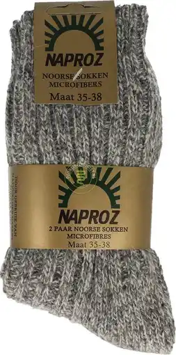 De Online Drogist Naproz noorse sokken 35-38 grijs aanbieding
