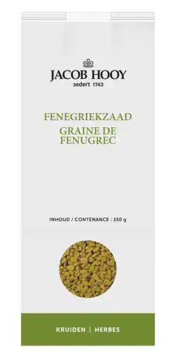 De Online Drogist Jacob hooy fenegriekzaad 150gr aanbieding