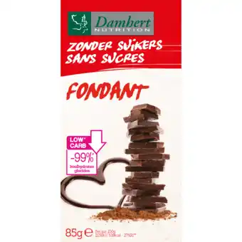 De Online Drogist Damhert zonder suikers chocoladetablet fondant aanbieding
