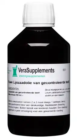 De Online Drogist Verasupplements ruwe lijnzaadolie aanbieding